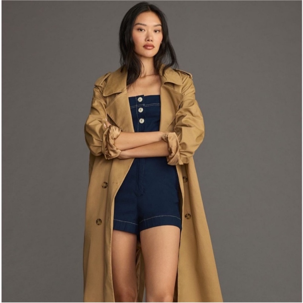 NWT The Portside Button-Front
Romper by Maeve